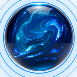 Lexi glowing blue orb